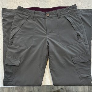 Womens Eddie Bauer fleece lined pants- Dark Gray